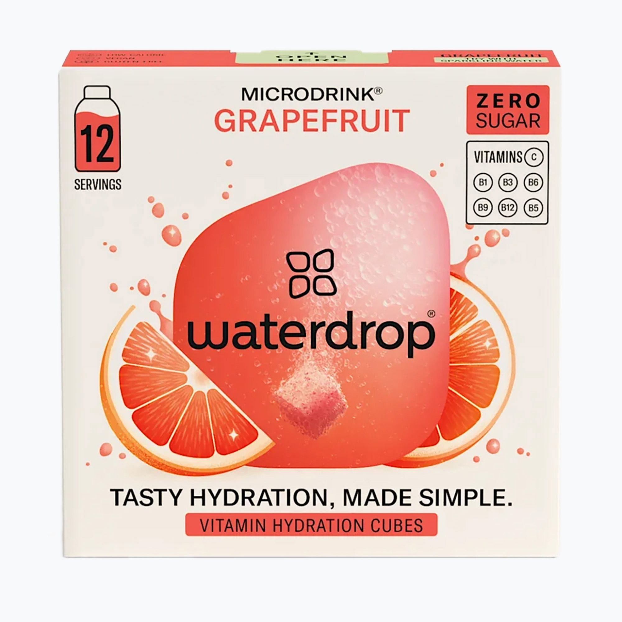 Isotonic drink waterdrop Microlyte 12 cubes grapefruit (12 x 2g)
