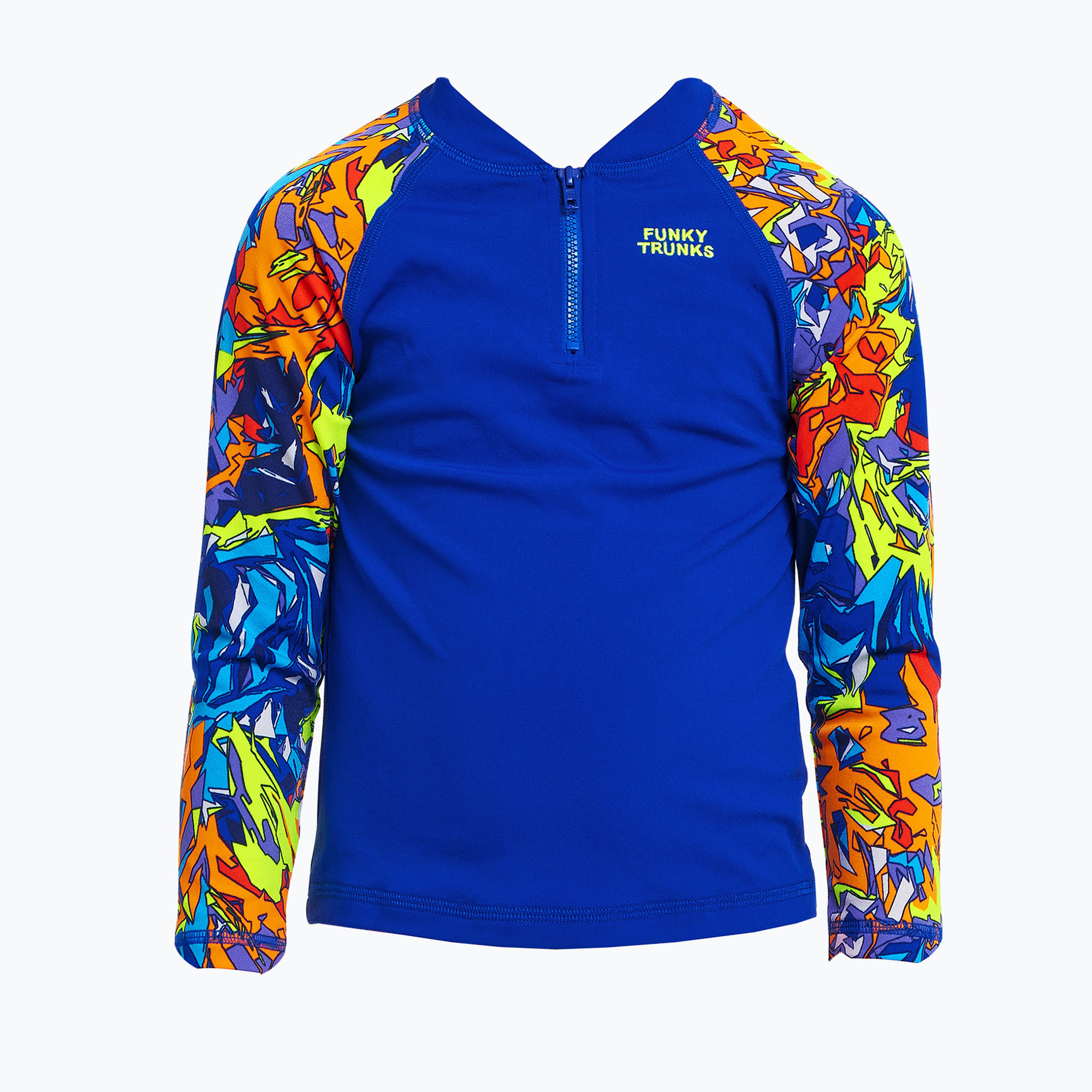 Children's Funky Trunks Zippy Rash Vest mixed mess swim shirt (104 cm)