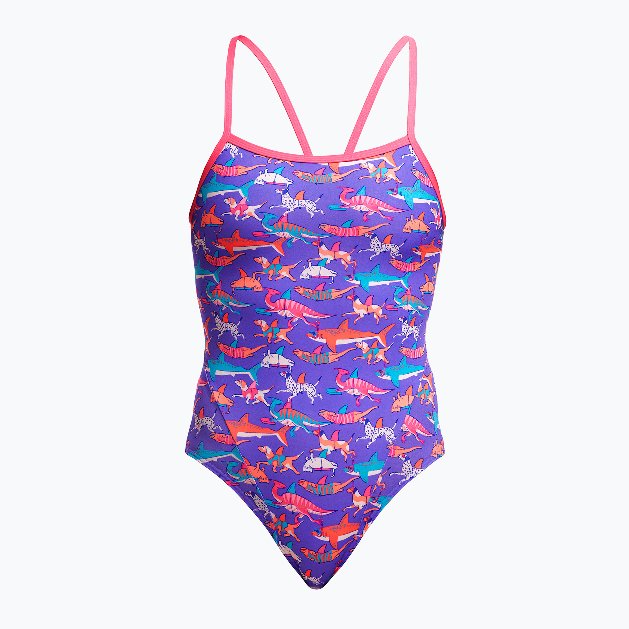 Women's Funkita Single Strap One Piece doggie paddle swimsuit (8 AUS)