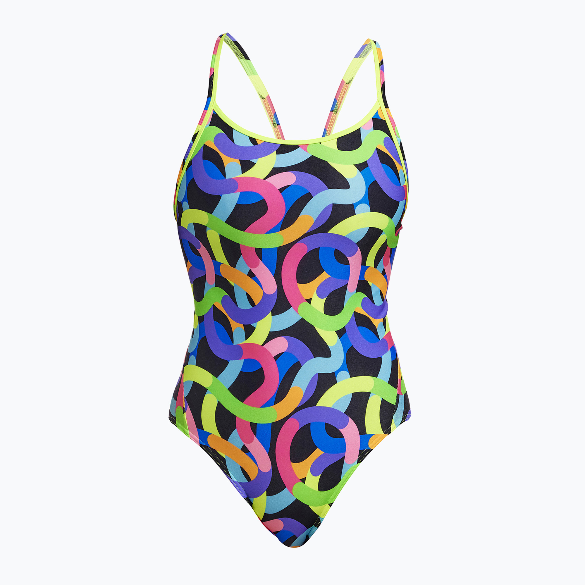 Women's one-piece swimsuit Funkita Diamond Back One Piece got worms (8 AUS)