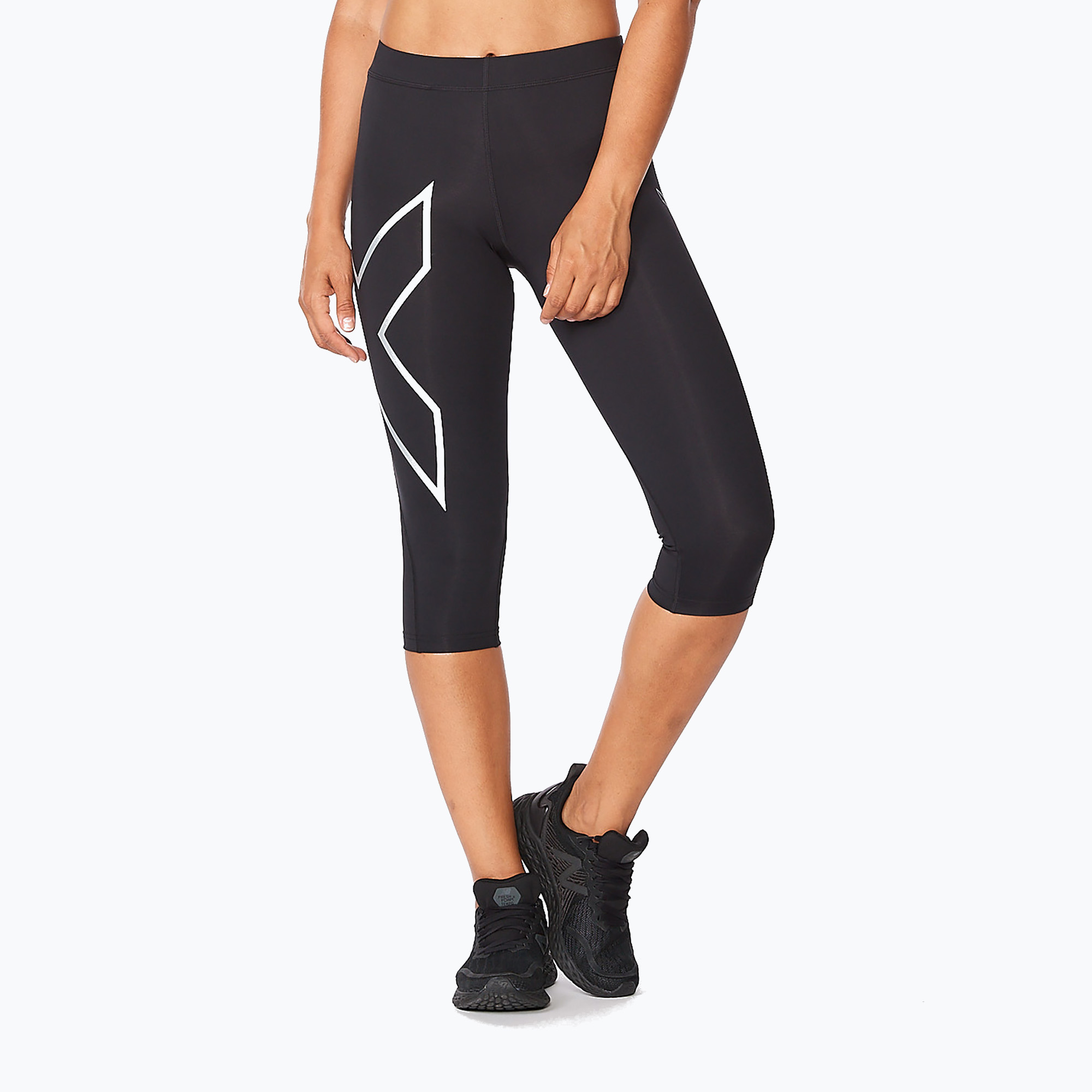 Women's training leggings 2XU Core Compression 3/4 black WA4175B (XST)