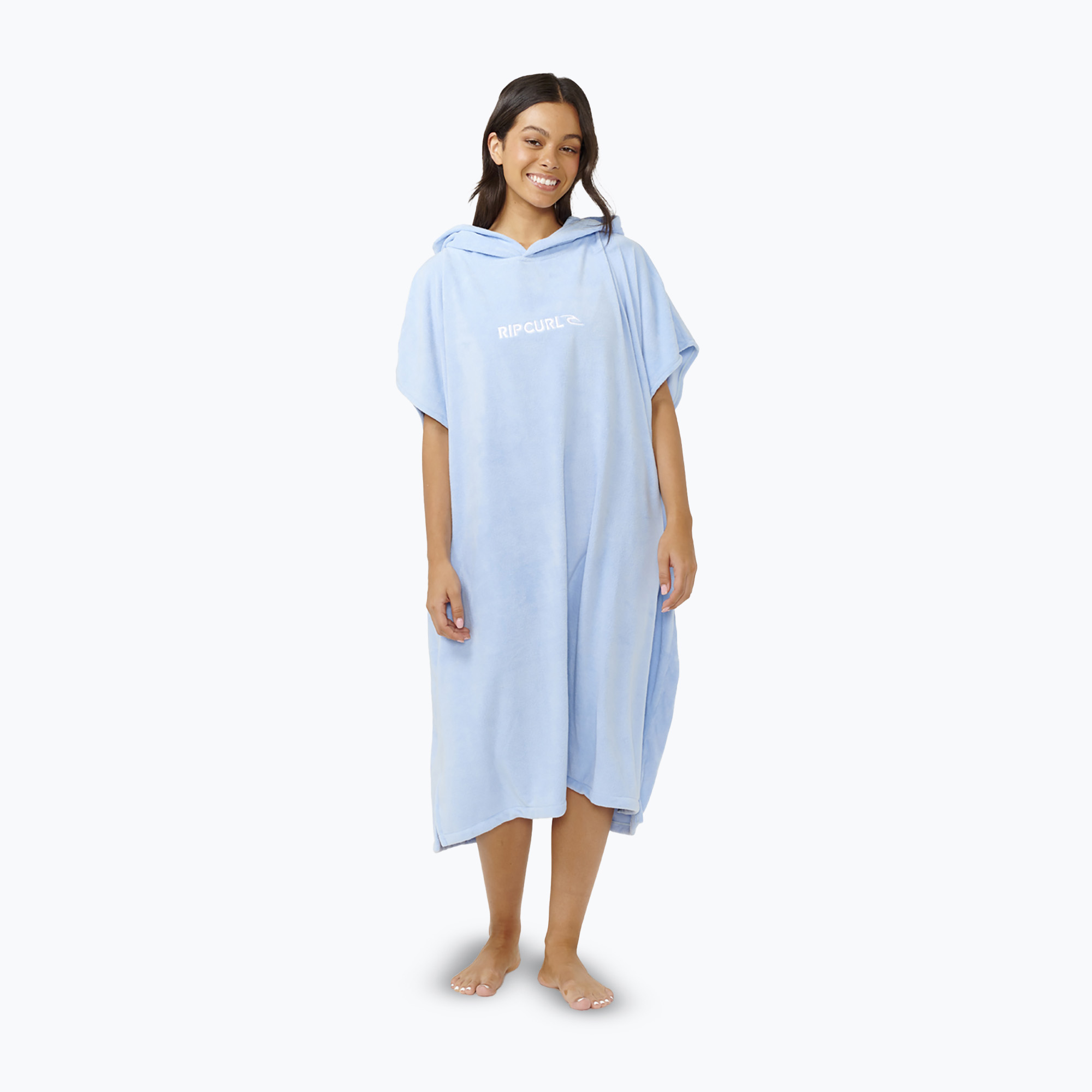 Rip Curl Classic Surf Hooded mid blue women's poncho