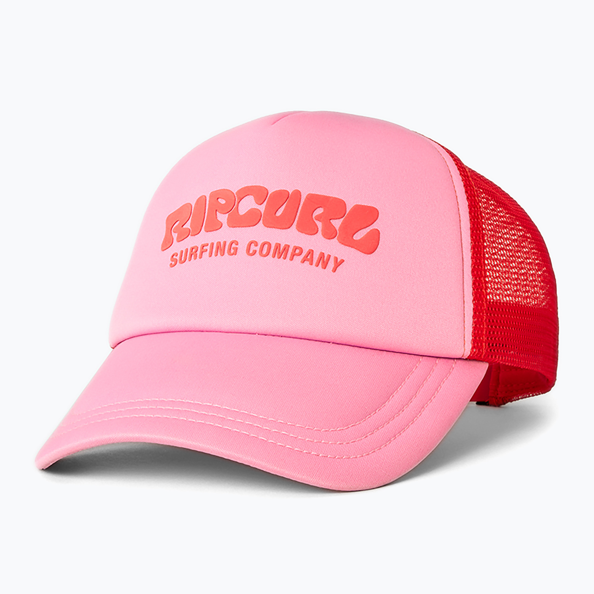 Women's Rip Curl Surf Puff Trucker pink baseball cap