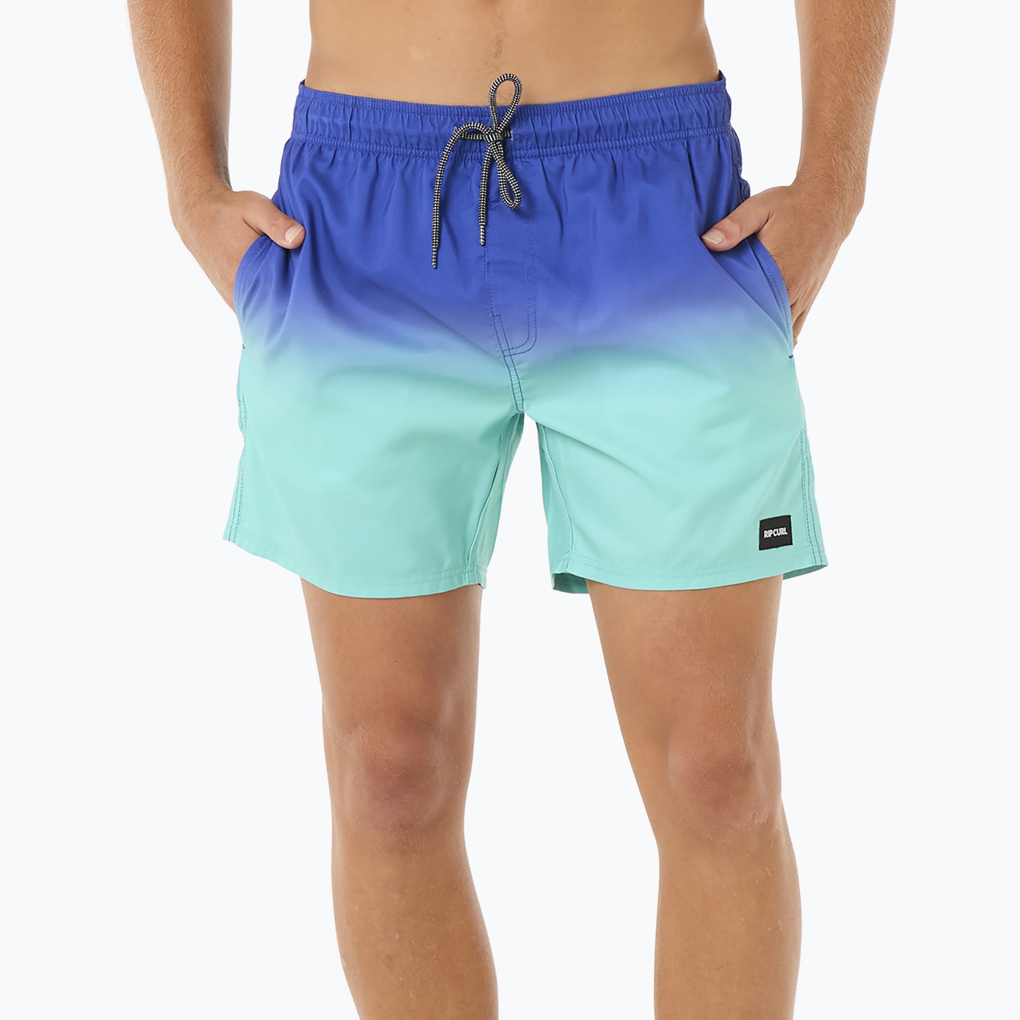 Men's Rip Curl Laze Fade Volley electric cobalt swim shorts