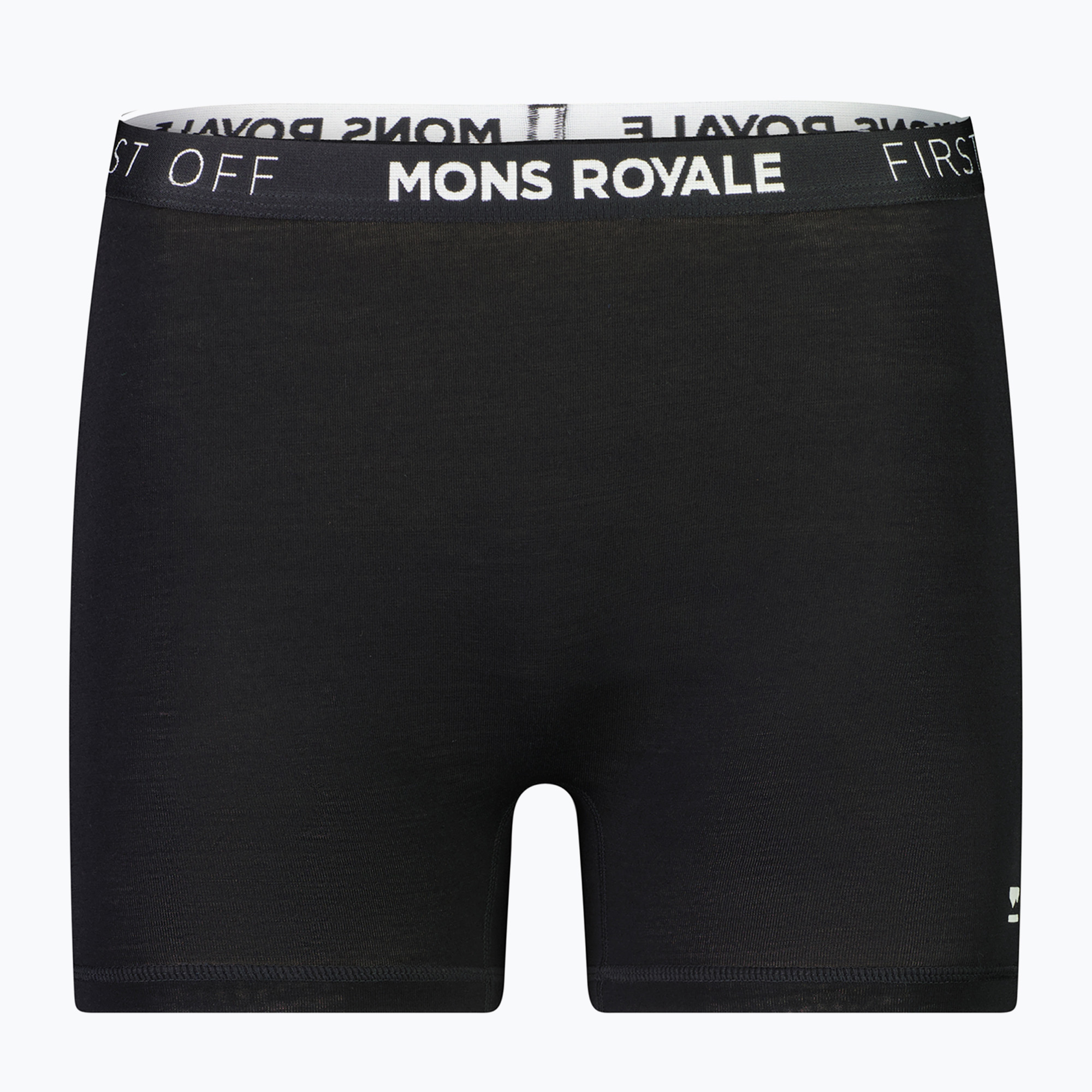 Women's thermal boxer shorts Mons Royale Hannah Merino Hot black (S)