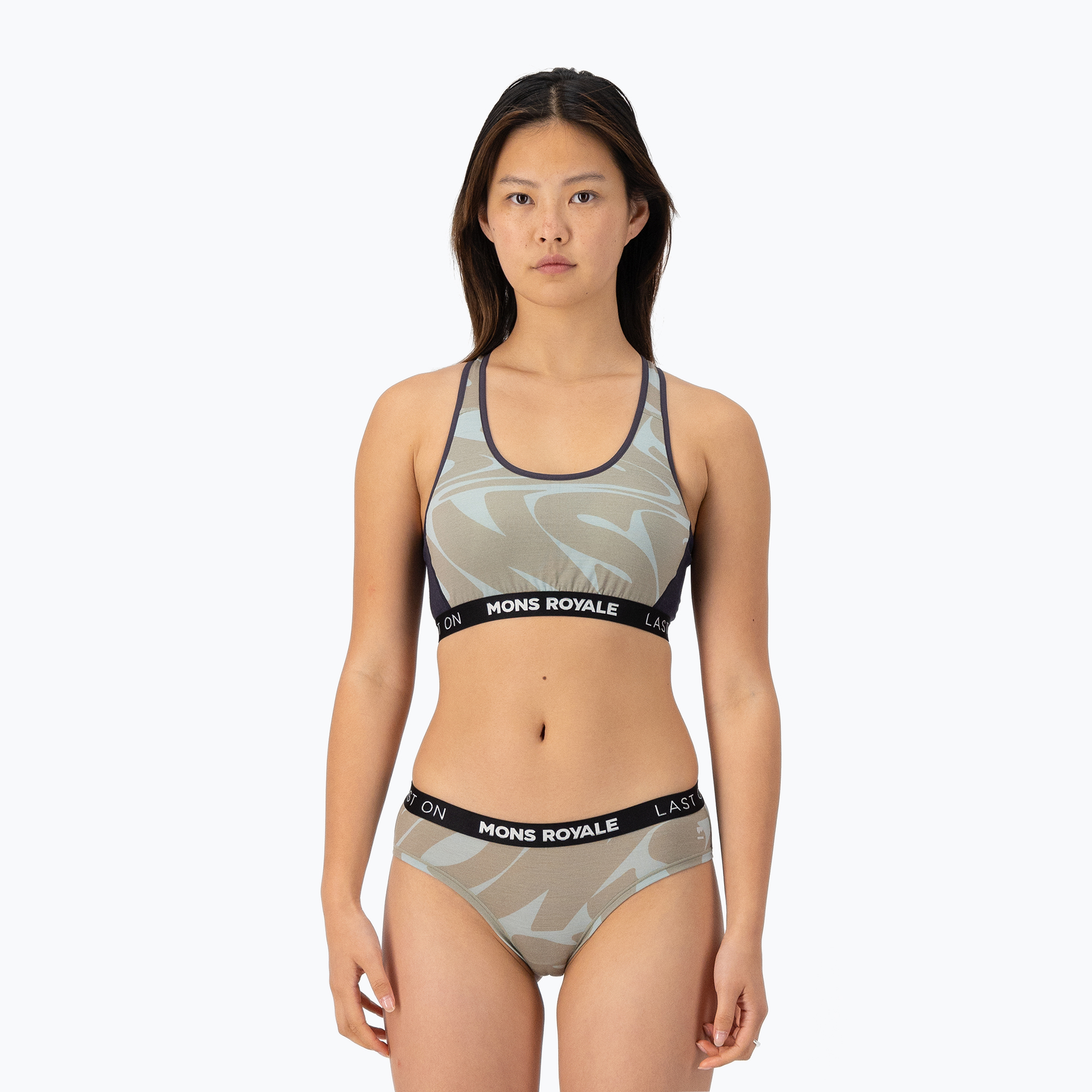 Mons Royale Sierra Merino Sports signal lost/ 9 iron thermal bra (XS)