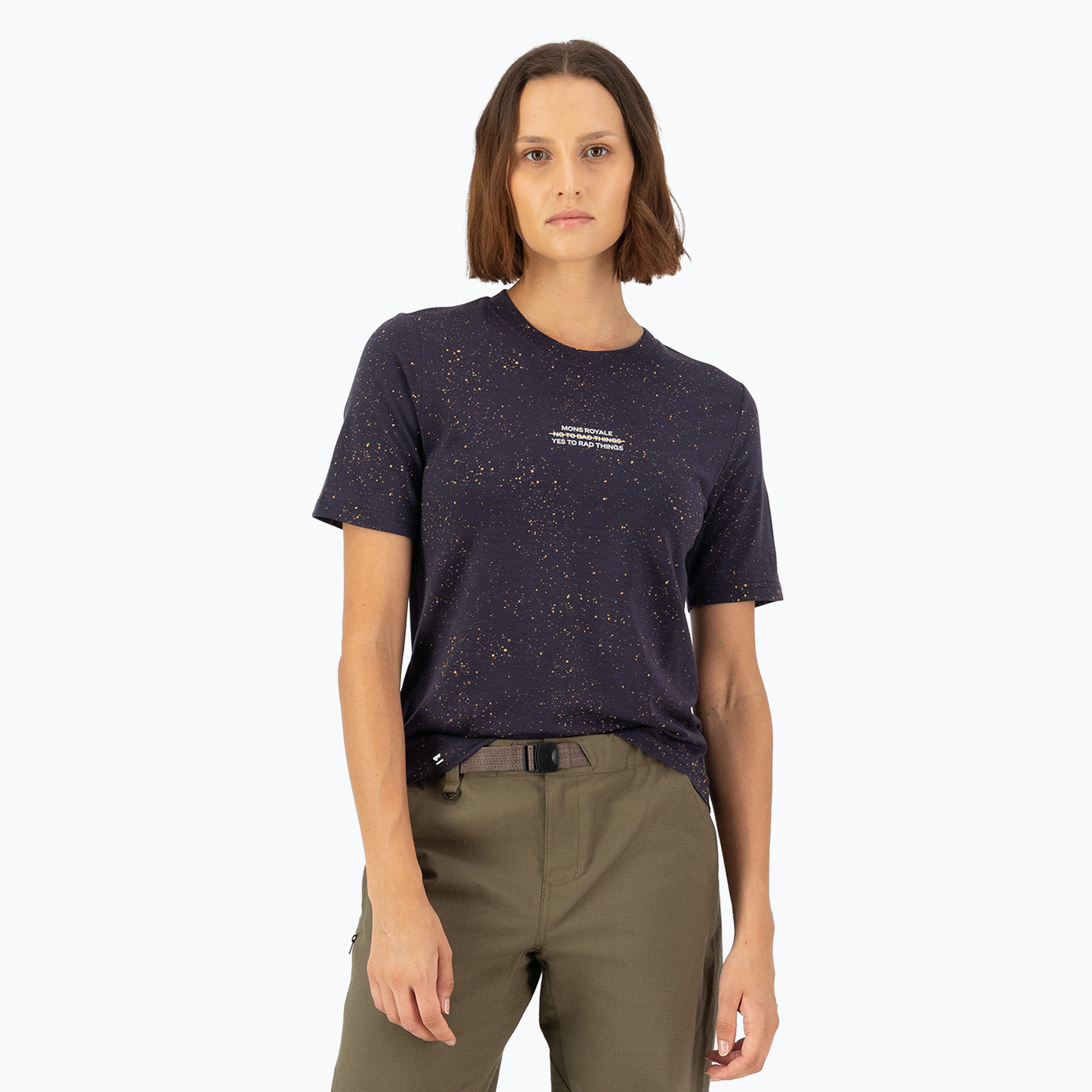 Women's t-shirt Mons Royale Icon Relaxed Tee cosmic (M)