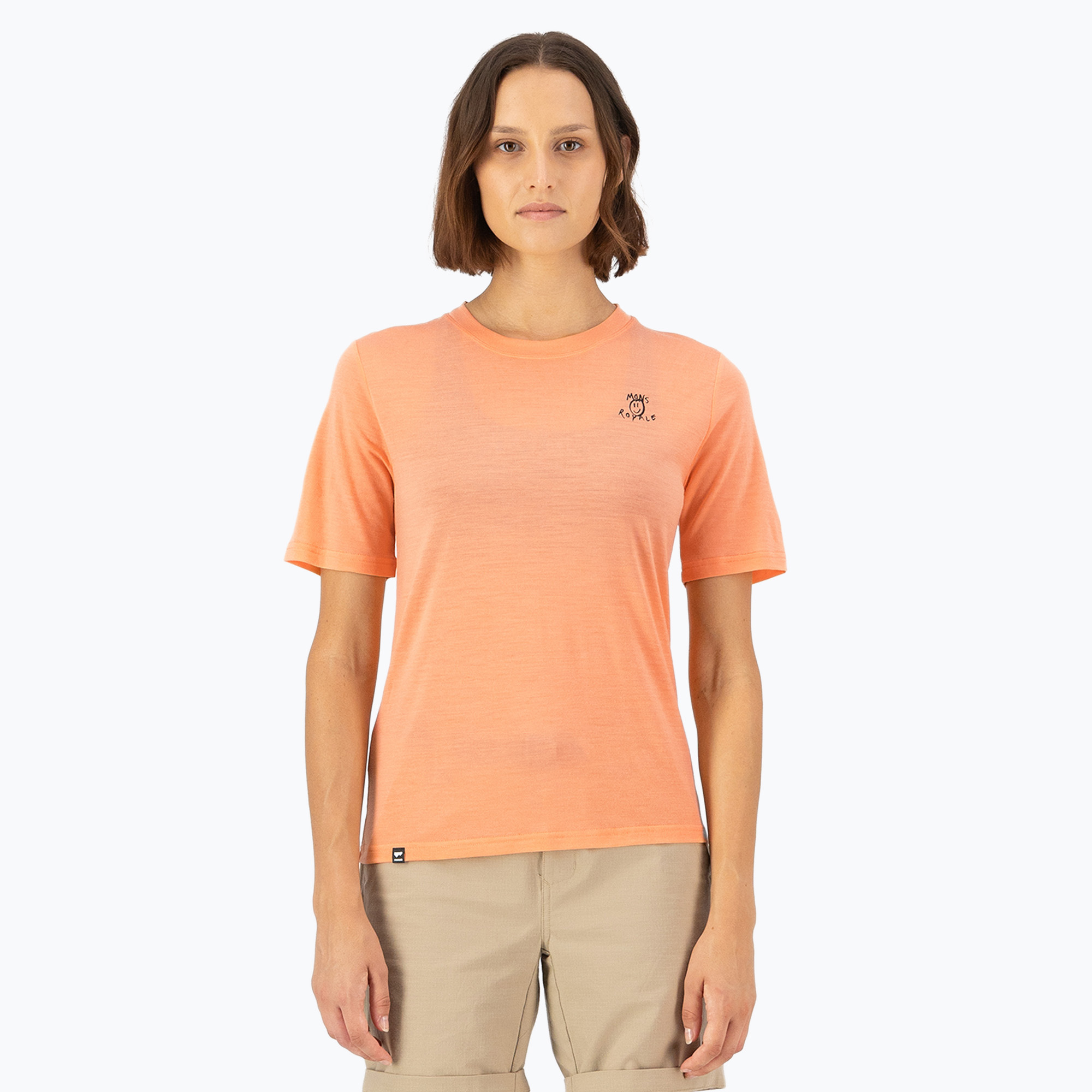 Women's t-shirt Mons Royale Icon Relaxed Tee punch (M)
