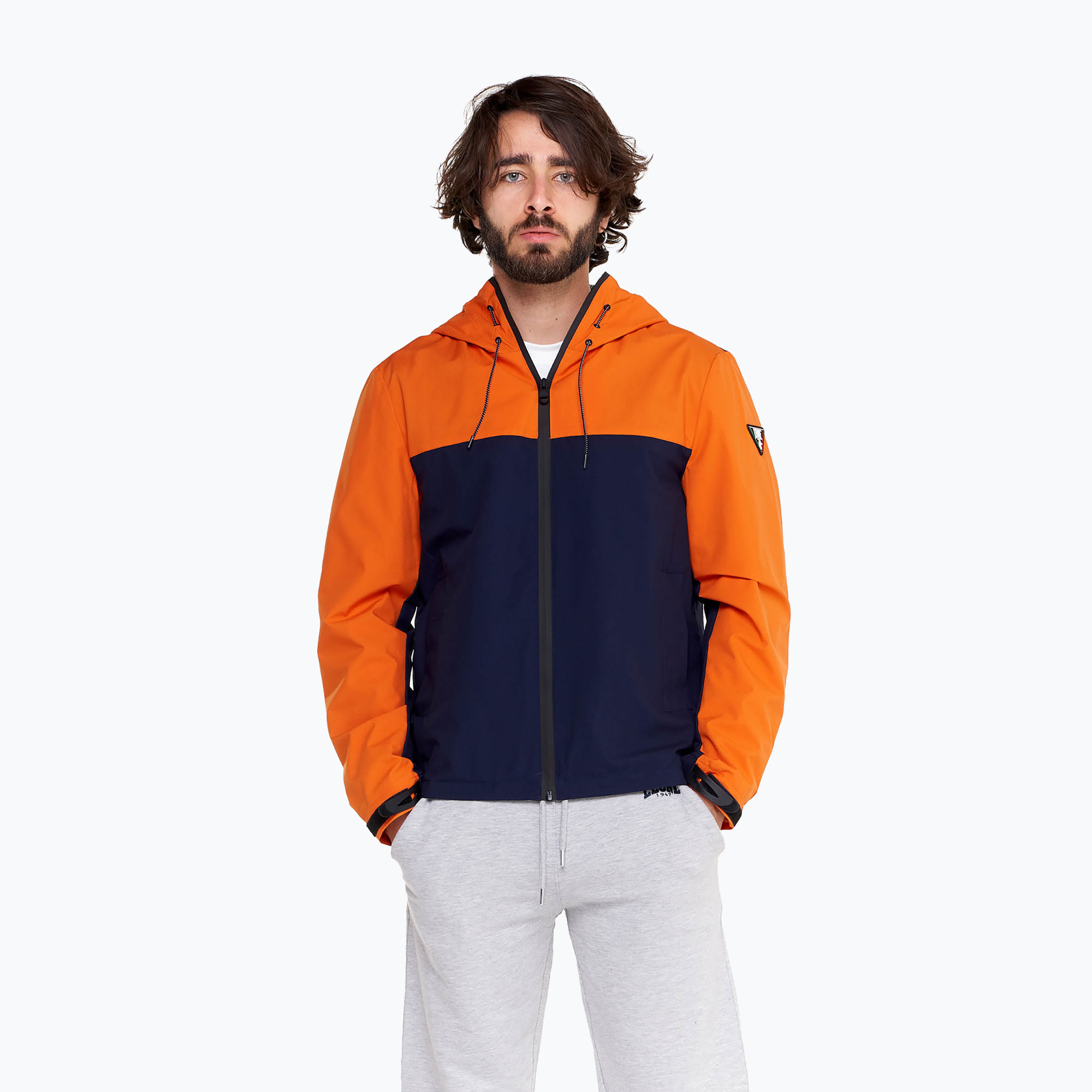 Men's jacket LEONE 1947 Minimal carrot/navy blue (M)