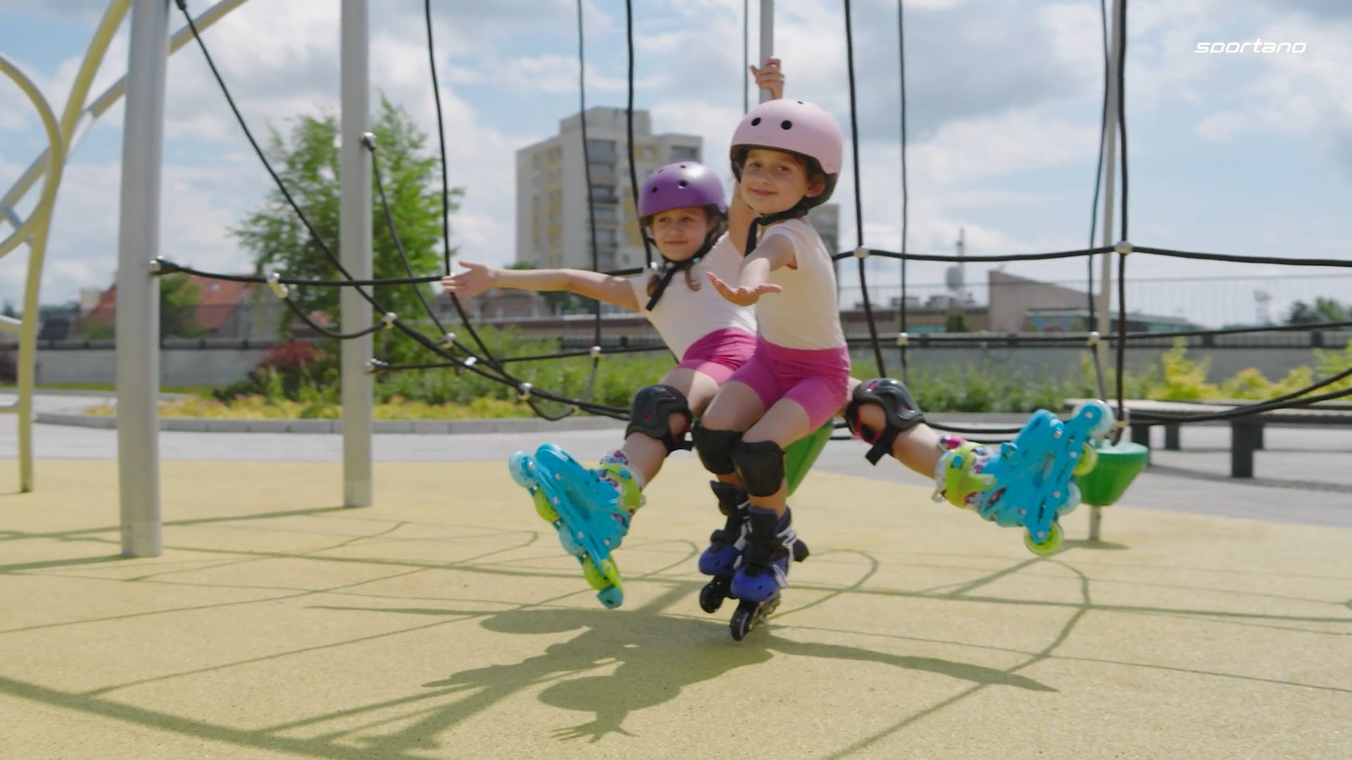 ATTABO 2-in-1 children's skates Kylo pink