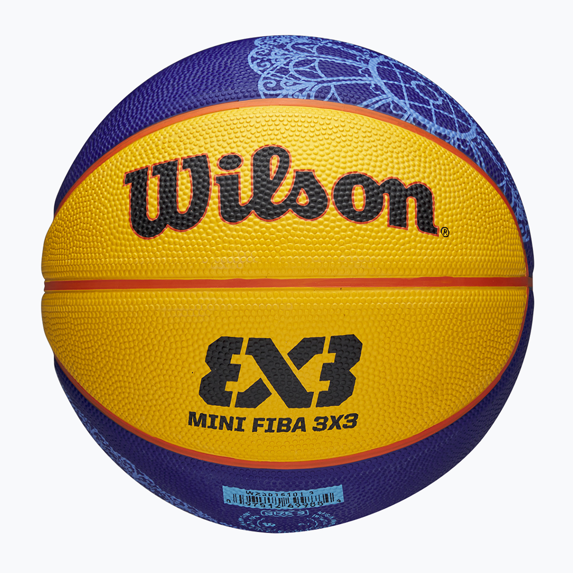Children's basketball Wilson Fiba 3X3 Mini Paris 2004 blue/yellow size 3