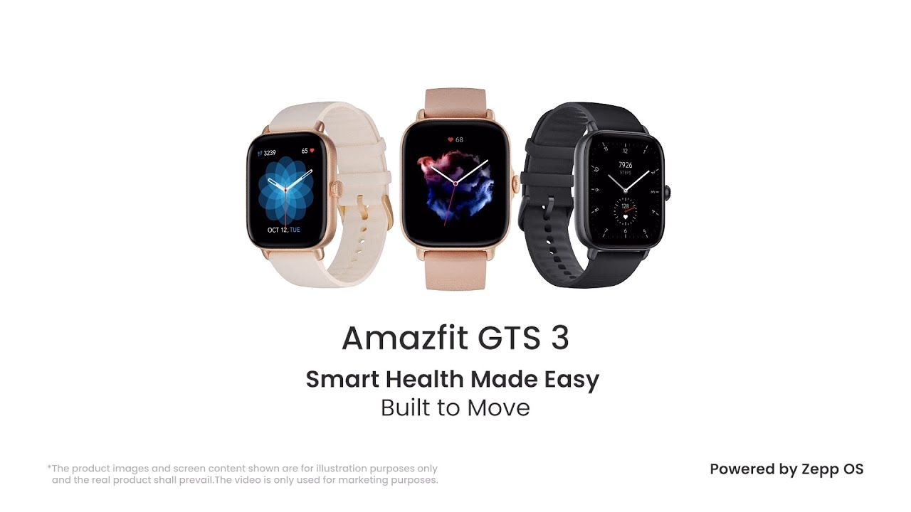 Amazfit GTS 3 watch pink W2035OV3N