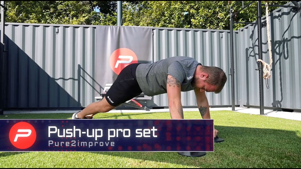 Pure2Improve Push-up Pro Set red/black push-up handles P2I202160