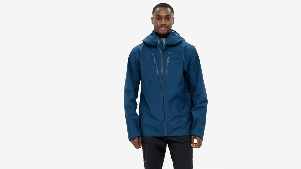 Patagonia men's rain jacket Triolet black