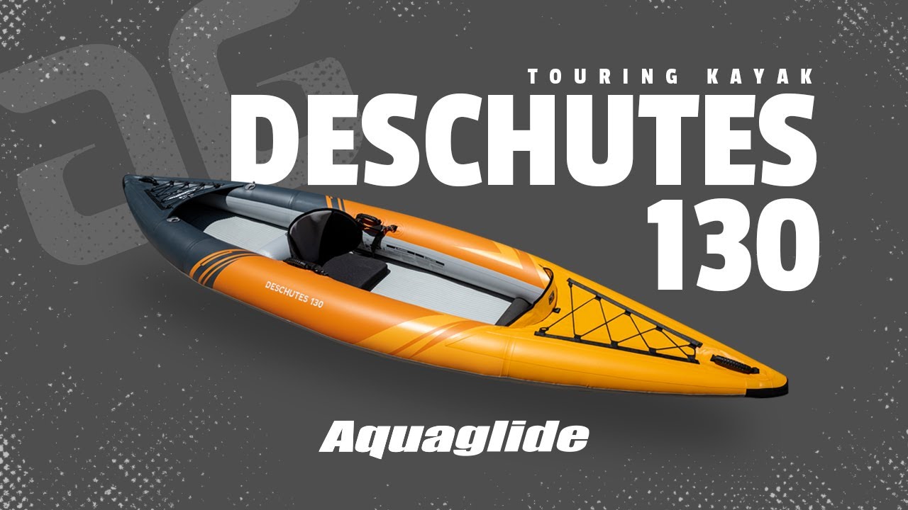 Aquaglide Deschutes 130 orange 1-person inflatable kayak 584120126