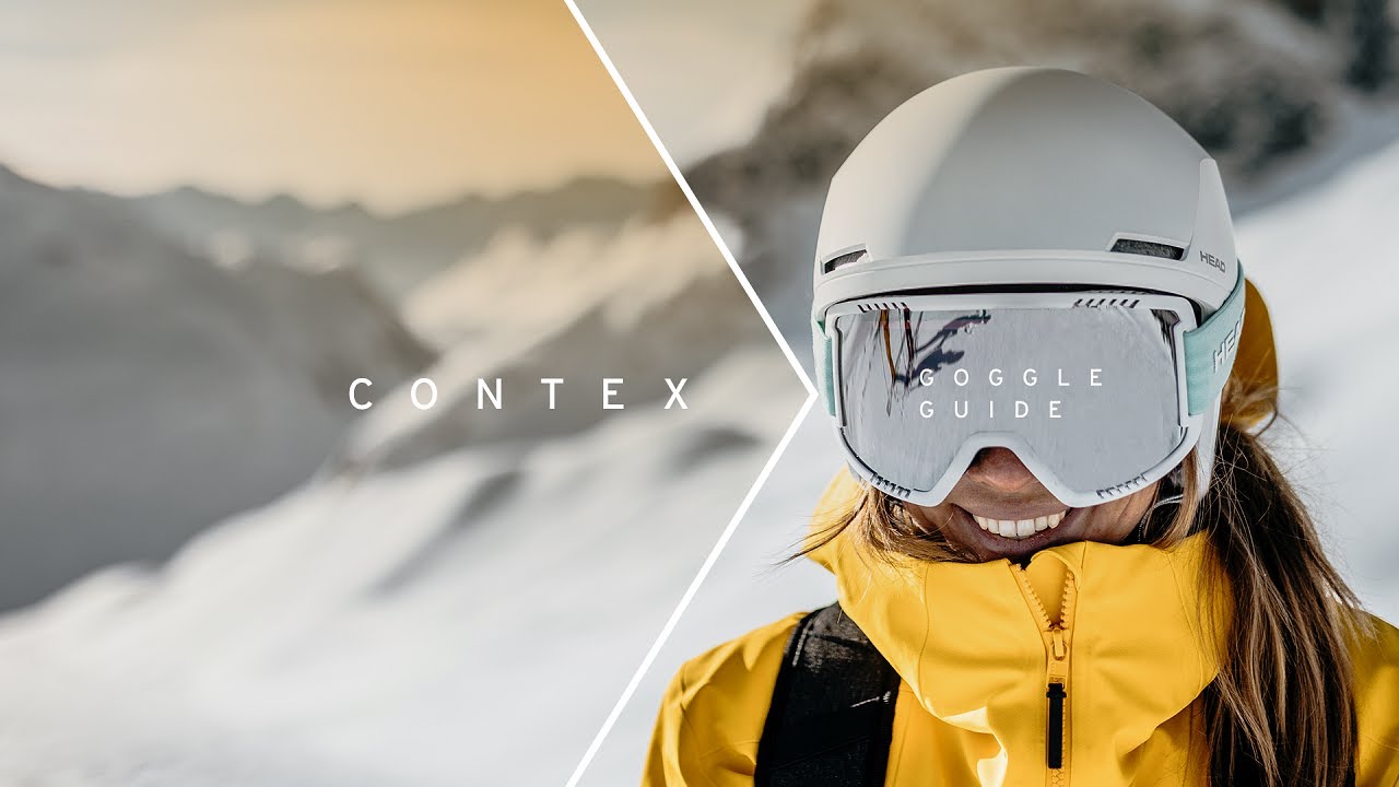 HEAD Contex silver/turquoise ski goggles 392821