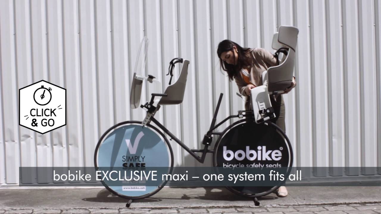 Rear frame bicycle seat bobike Exclusive Maxi Plus 1P black 8011100018