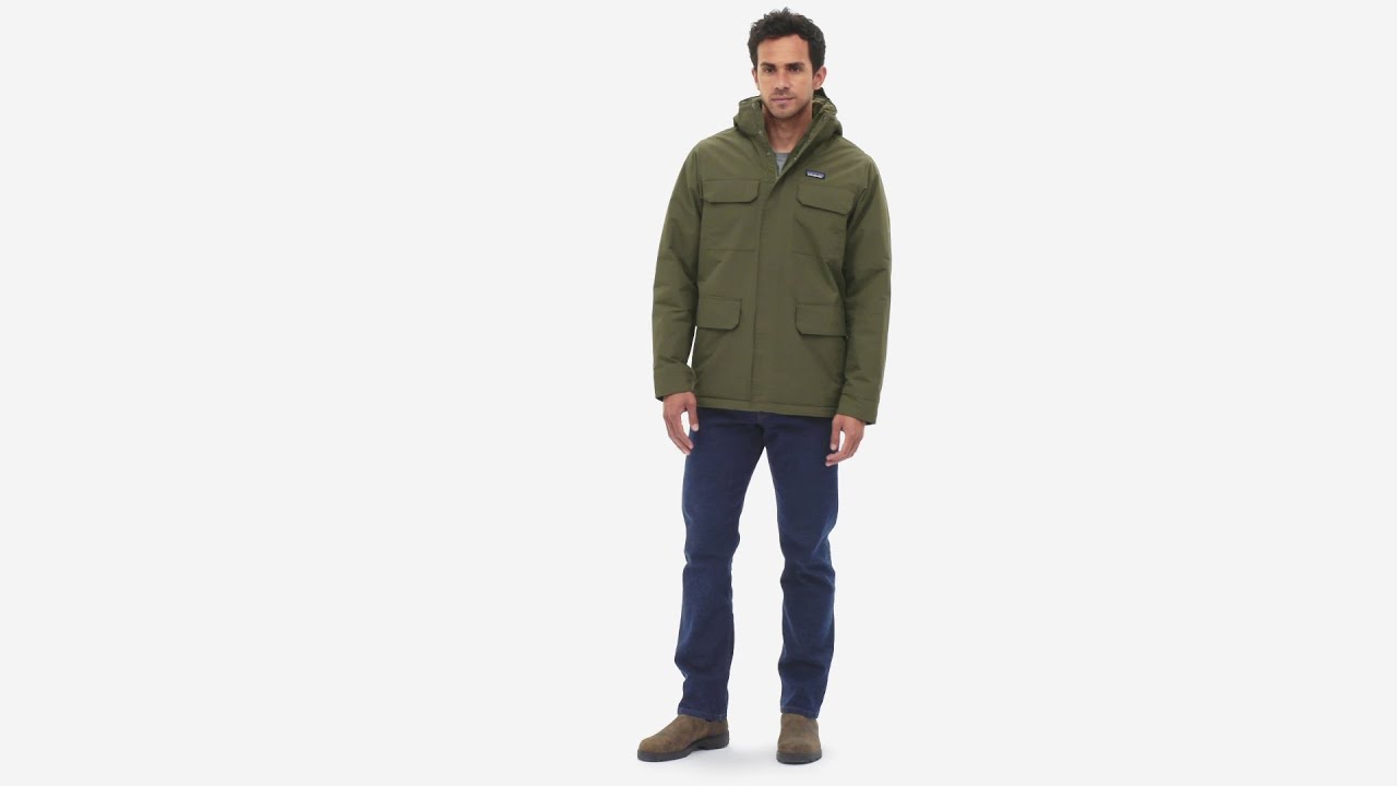 Patagonia Isthmus Parka basin green men's insulated jacket