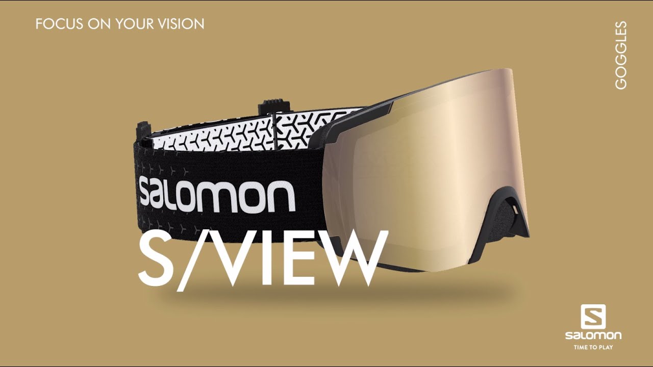 Salomon S/View ski goggles black/ml super white L41488100