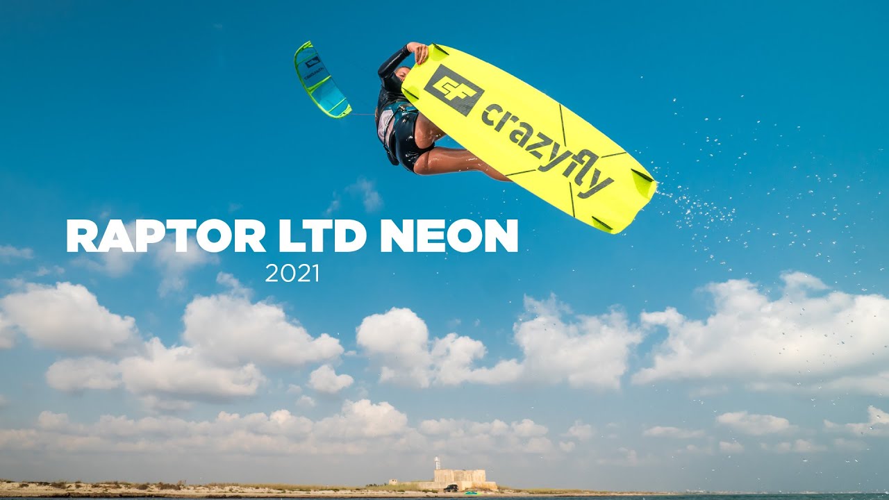 CrazyFly Raptor LTD Neon green kiteboard T002-0306