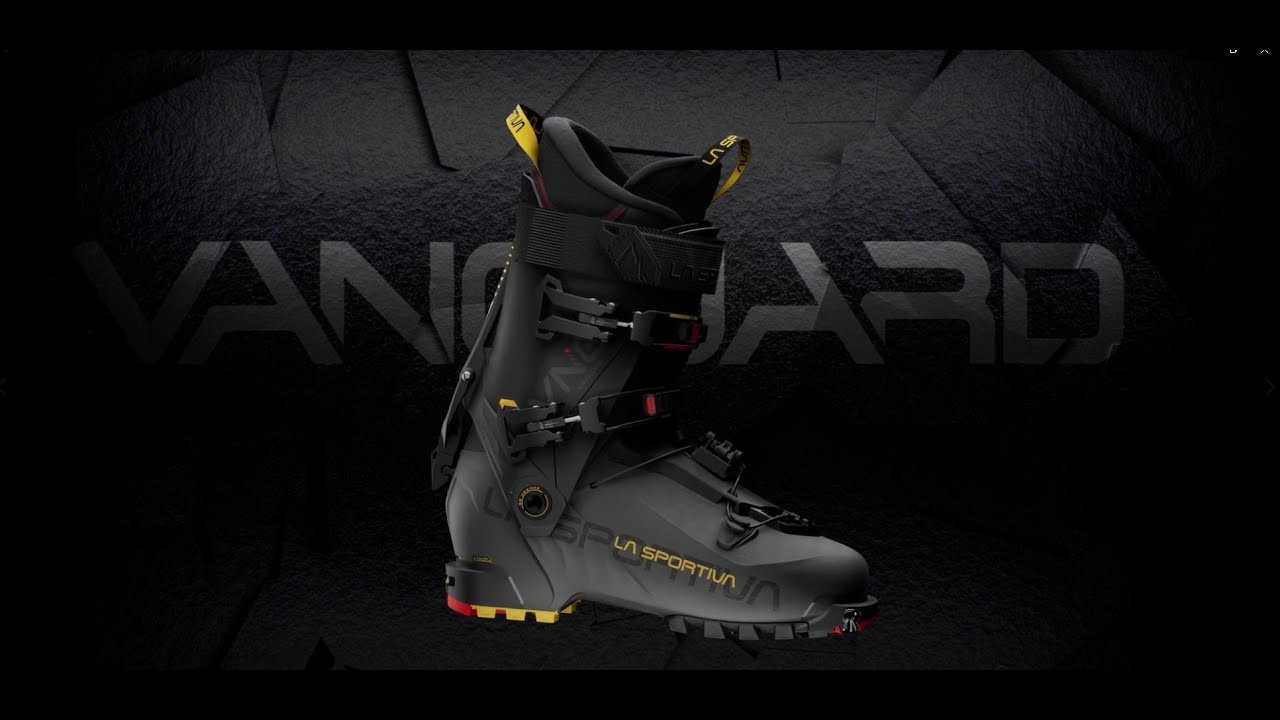 Men's La Sportiva Vanguard grey-yellow skit boots 89D900100