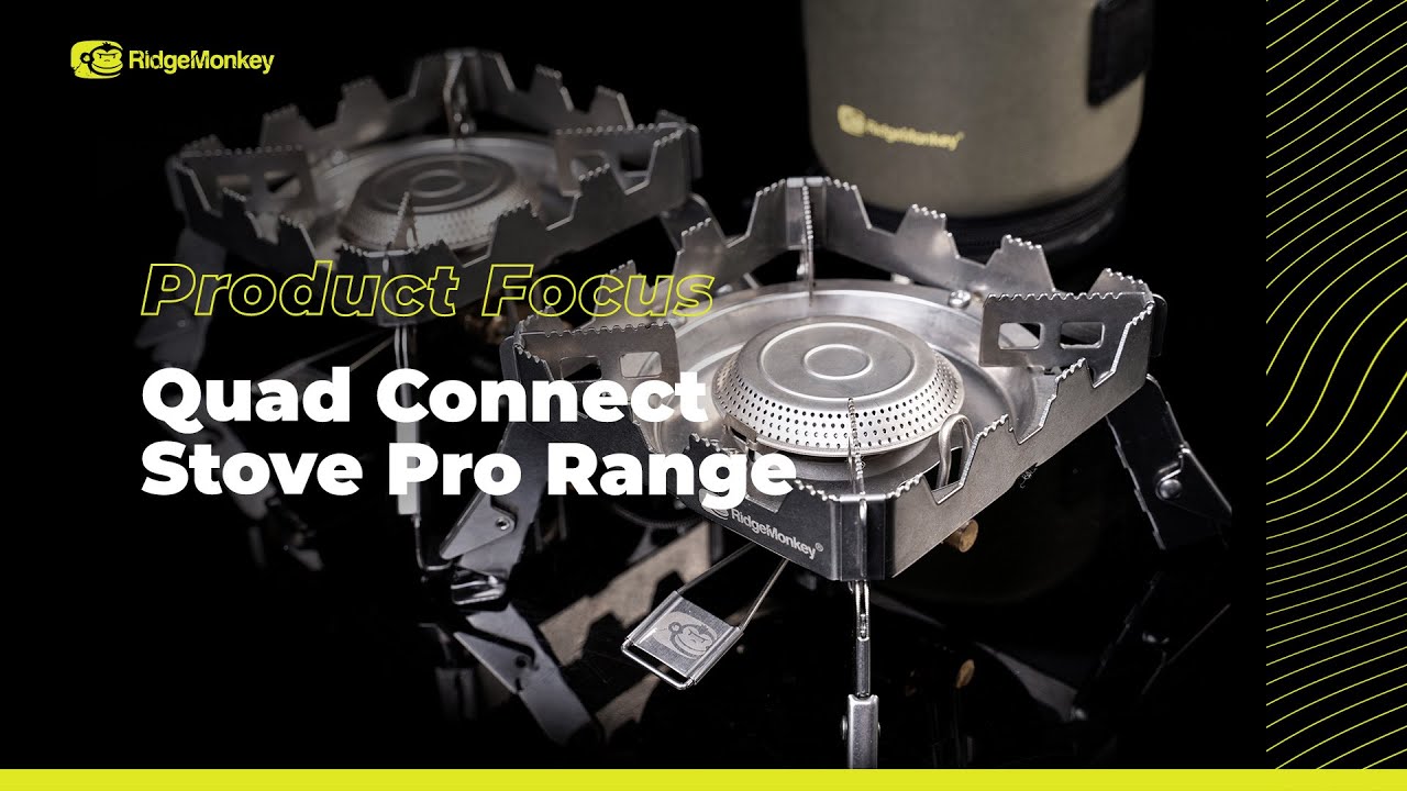 RidgeMonkey Quad Stove Pro silver RM183 burner