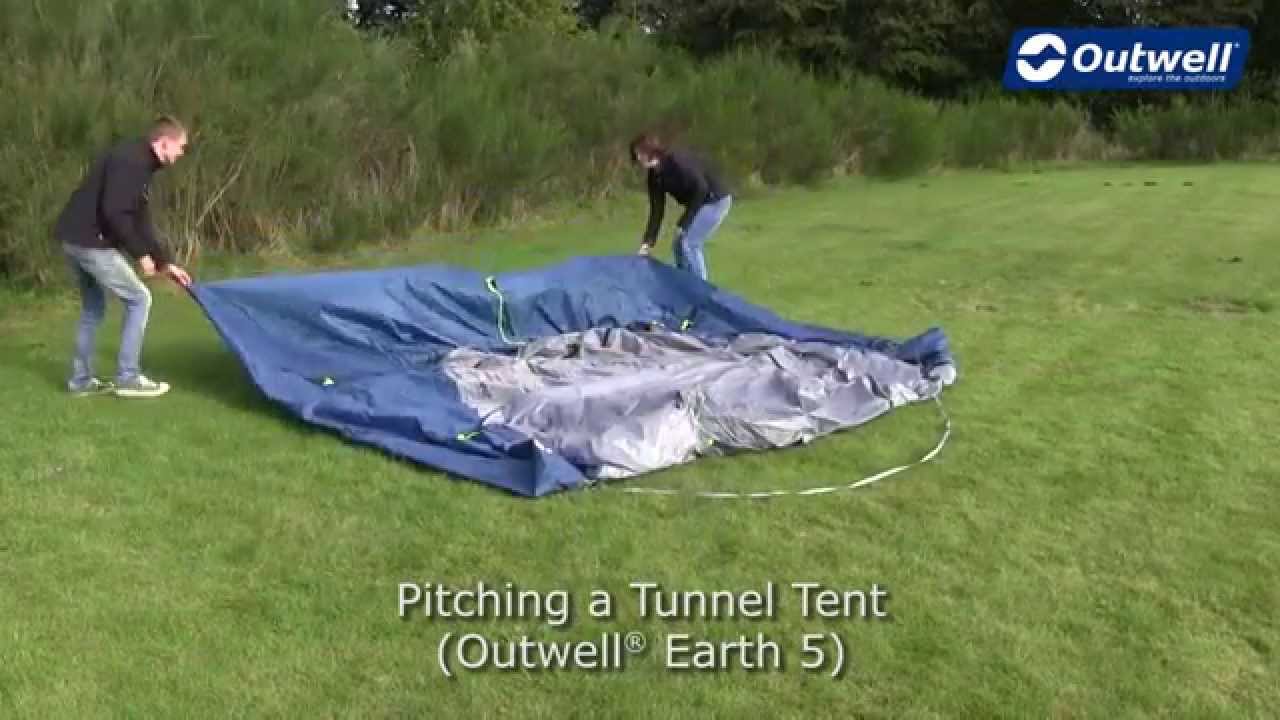 Outwell 5-person camping tent Earth 5 navy blue 111265