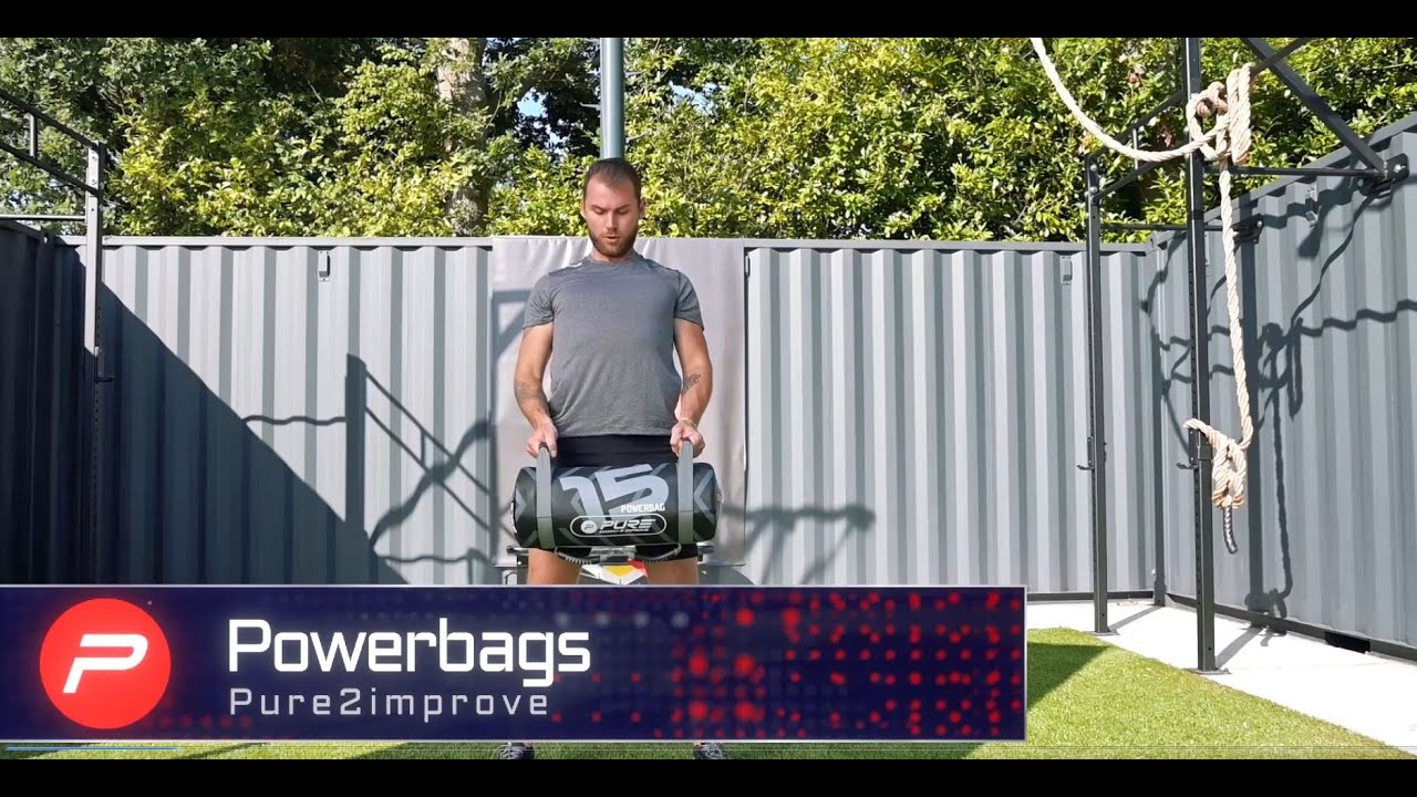 Pure2Improve Power Bag 5kg training bag black and yellow P2I201710