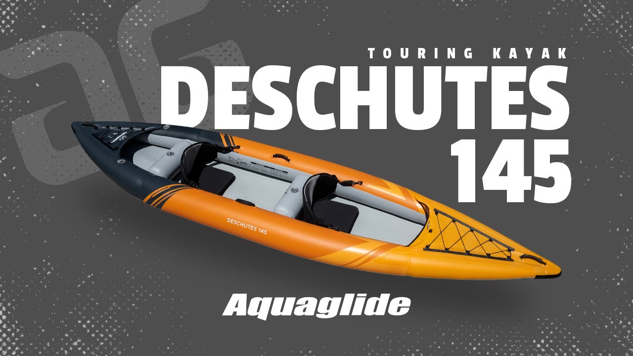 Aquaglide Deschutes 145 orange 2-person inflatable kayak 584120127