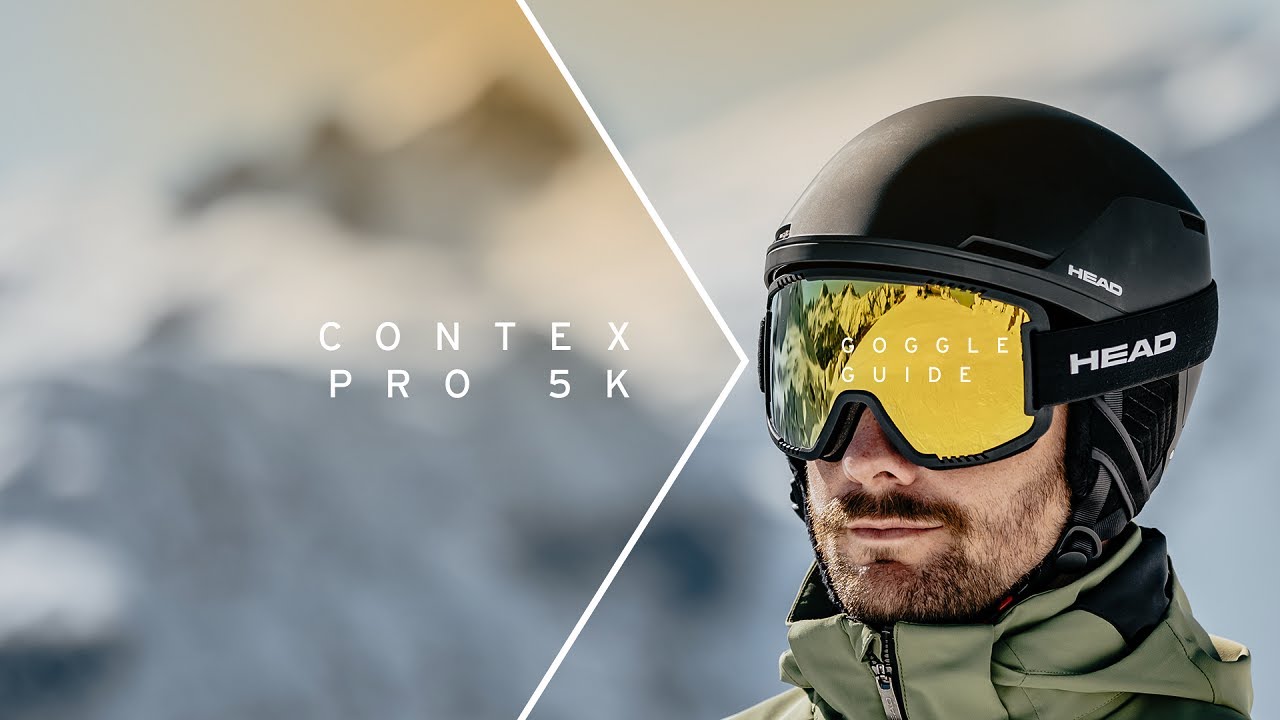 HEAD Contex Pro 5K gold/black ski goggles 392511