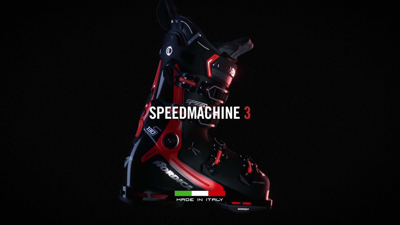 Men's Nordica Speedmachine 3 130 GW ski boots black/anthracite/red
