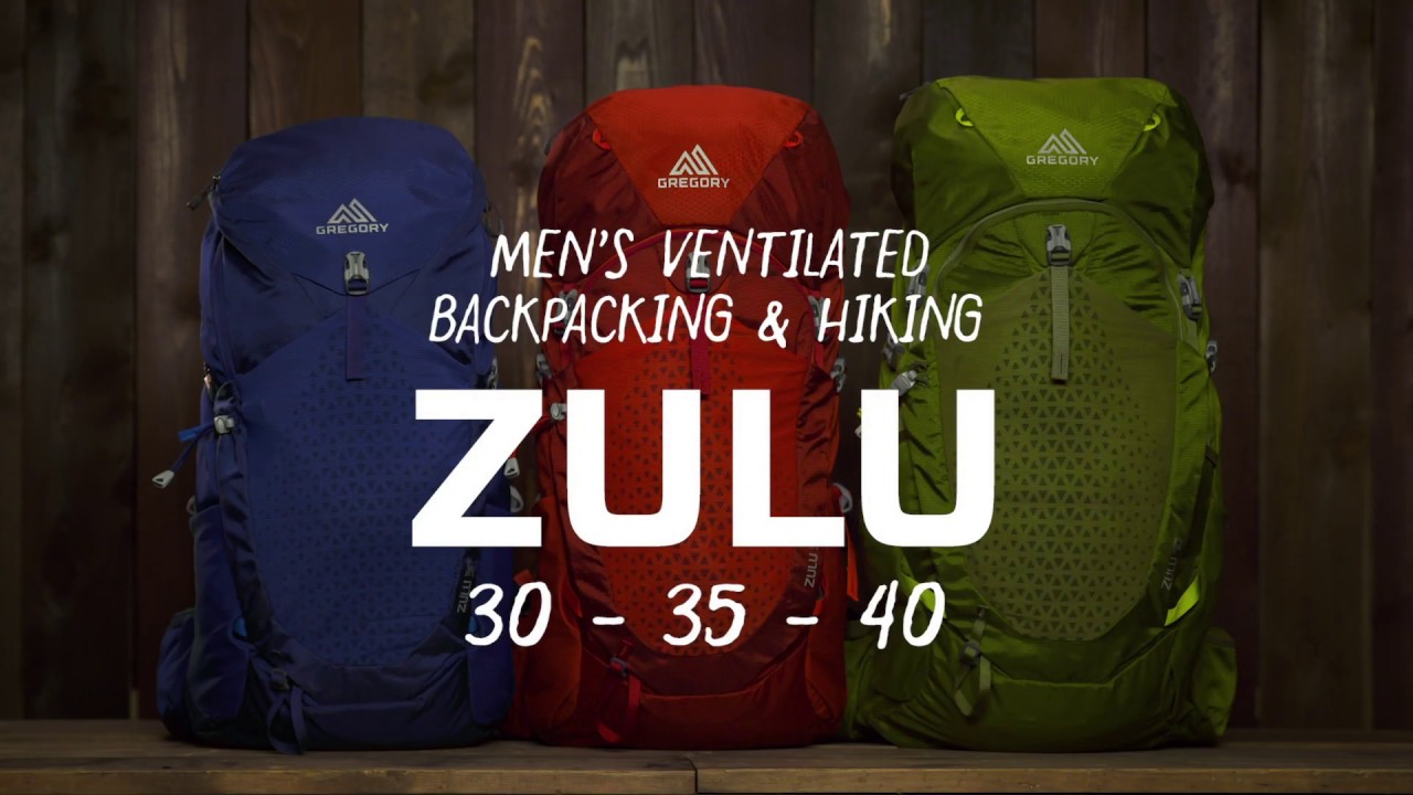 Gregory Zulu 40 l green men's hiking backpack 145667