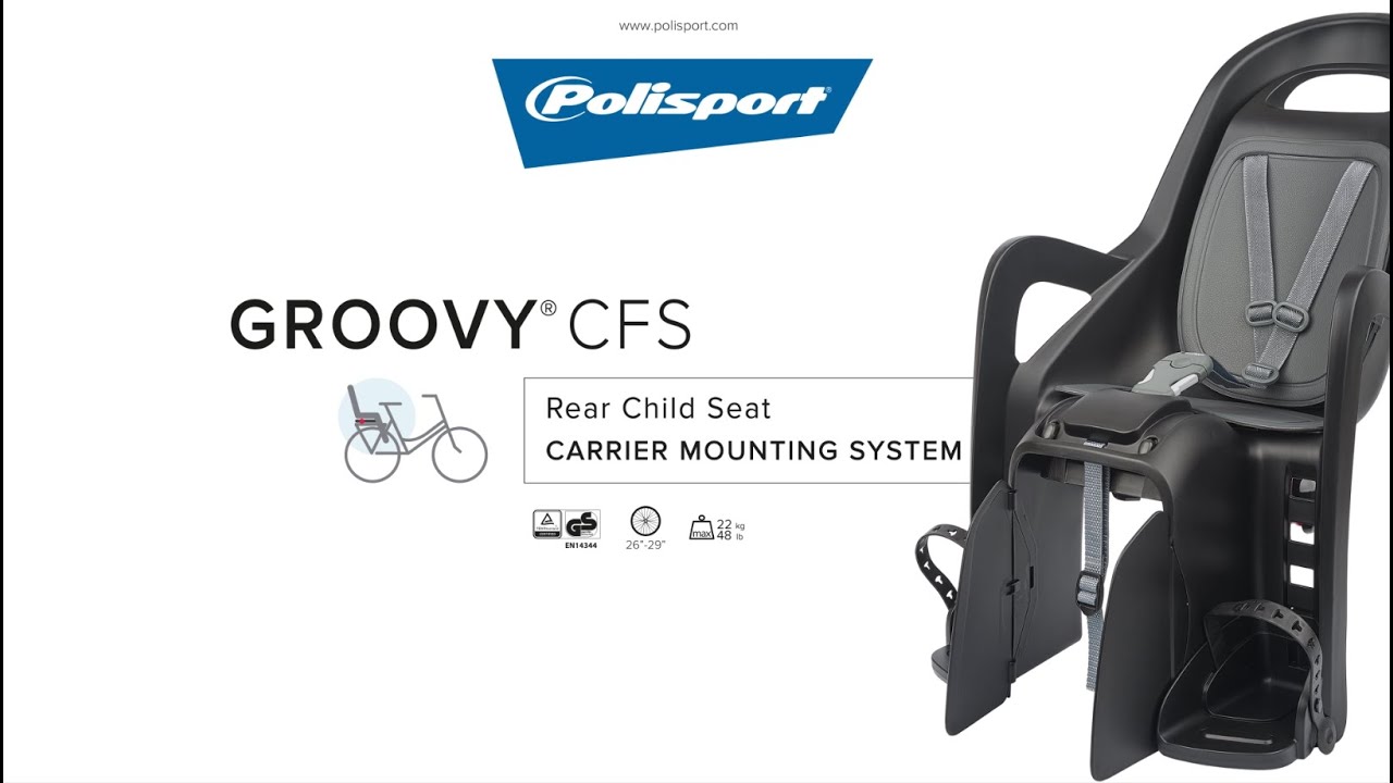 Polisport Groovy CFS FO children's bike seat brown 8406100016