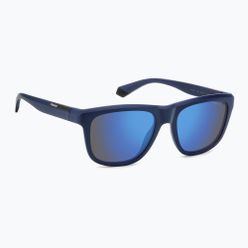 Polaroid PLD 2163/S matte blue/blue mirror polarised sunglasses