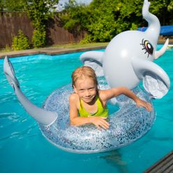 AQUASTIC children's swimming wheel grey AFR-107E