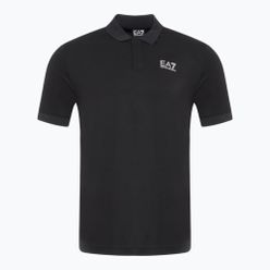 Men's EA7 Emporio Armani Train 7 Lines Polo shirt black 1200