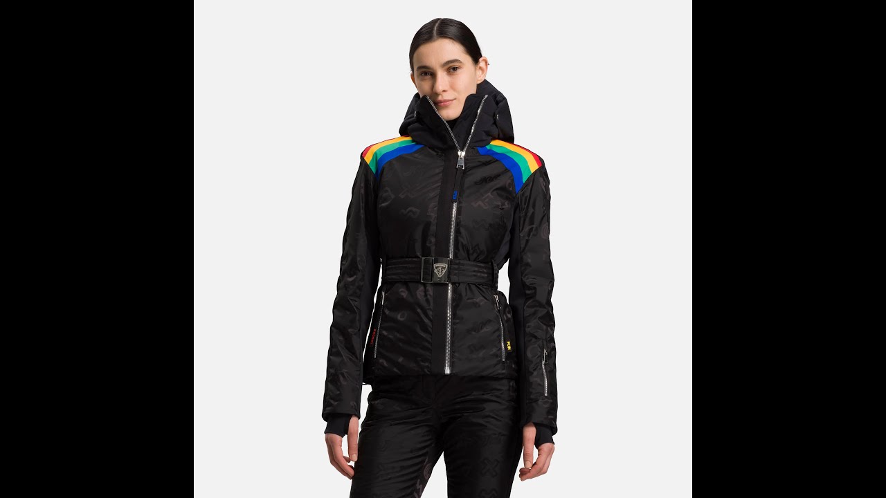 Women's ski jacket Rossignol W Rainbow black