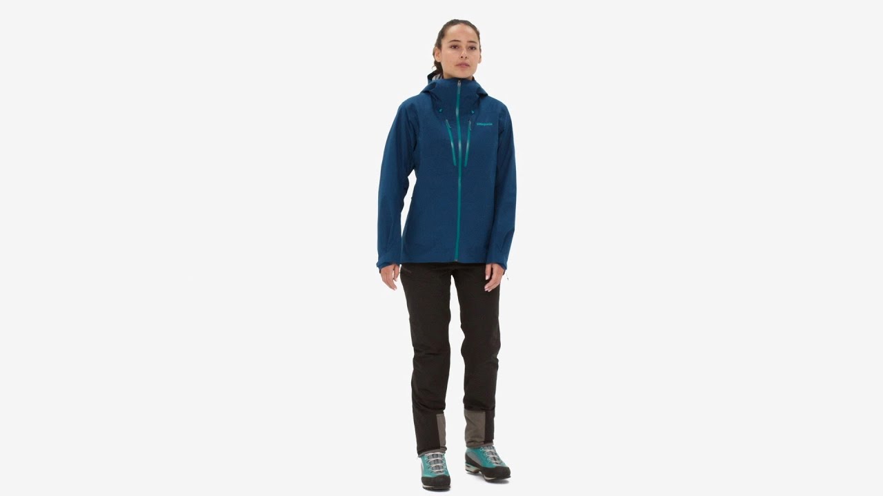 Women's Patagonia Triolet night plum rain jacket