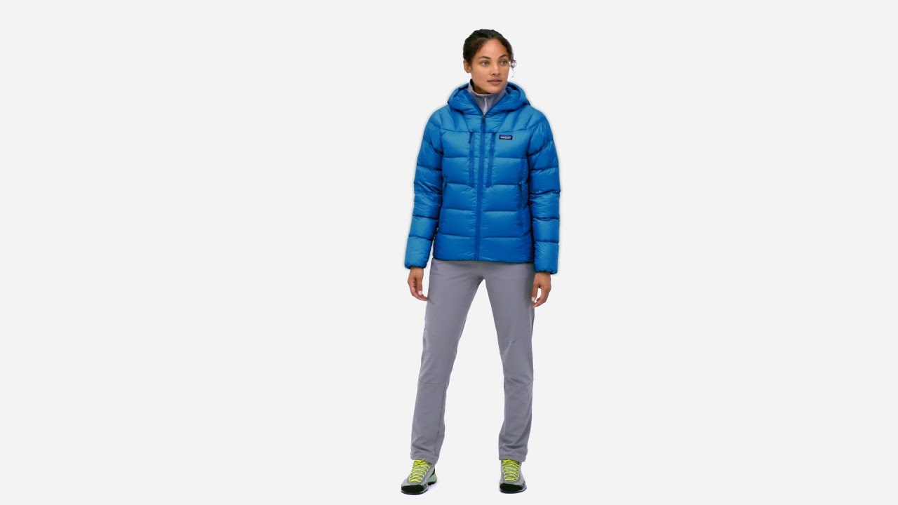 Patagonia women's down jacket Fitz Roy Down Hoody cosmic blue