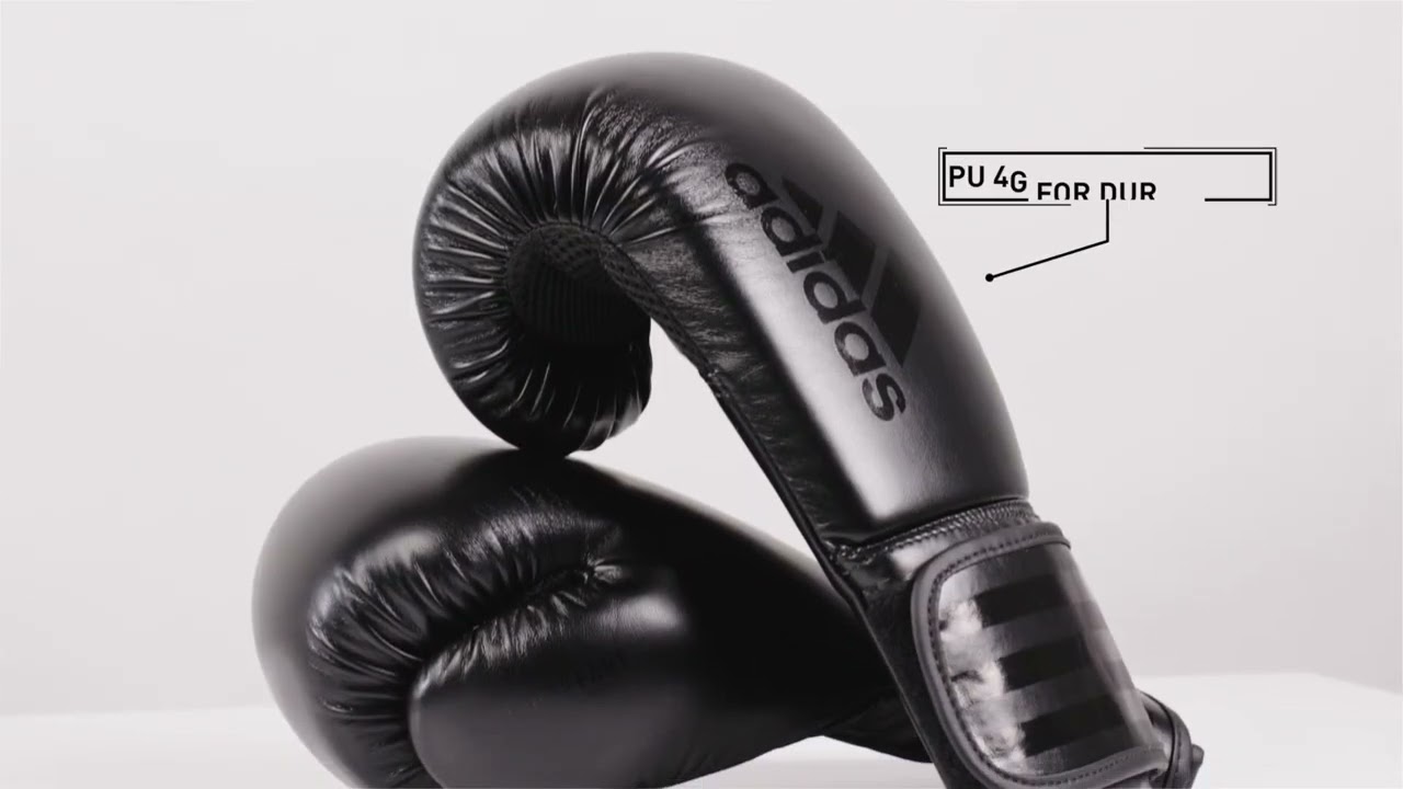 adidas Hybrid 80 boxing gloves black/yellow ADIH80