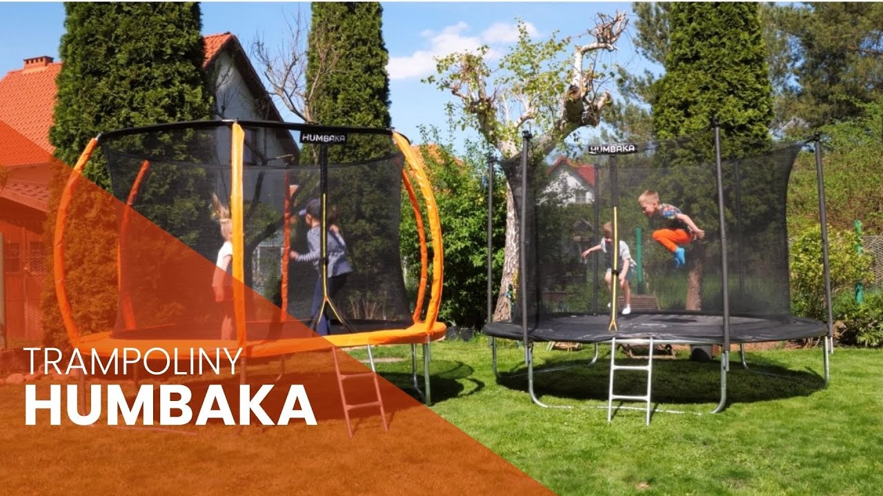 HUMBAKA Super 427 cm orange garden trampoline Super-14' Tramps