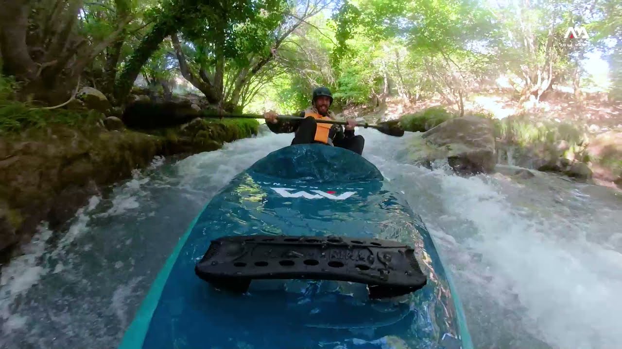 Aqua Marina Versatile/Whitewater Kayak blue Steam-312 1-person inflatable 10'3″ kayak