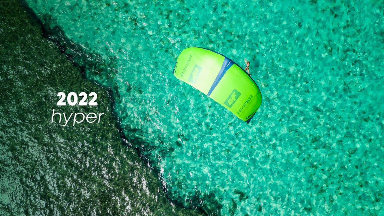 CrazyFly Hyper green kitesurfing kite T001-0118