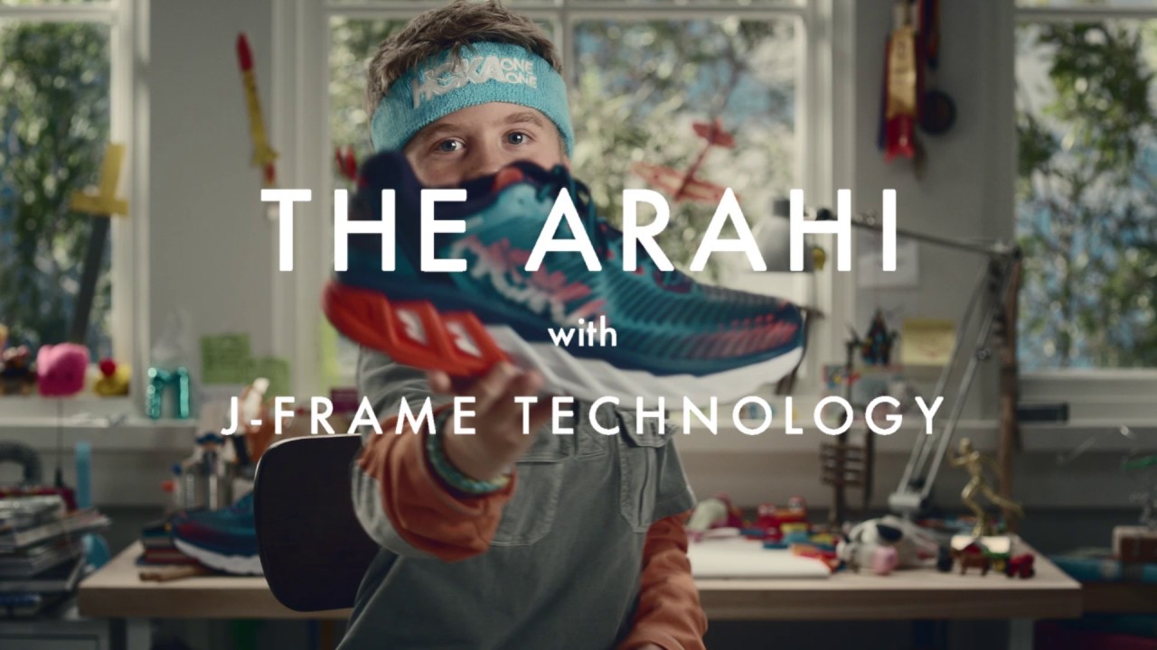 HOKA men's running shoes Arahi 6 black 1123194-BFLM