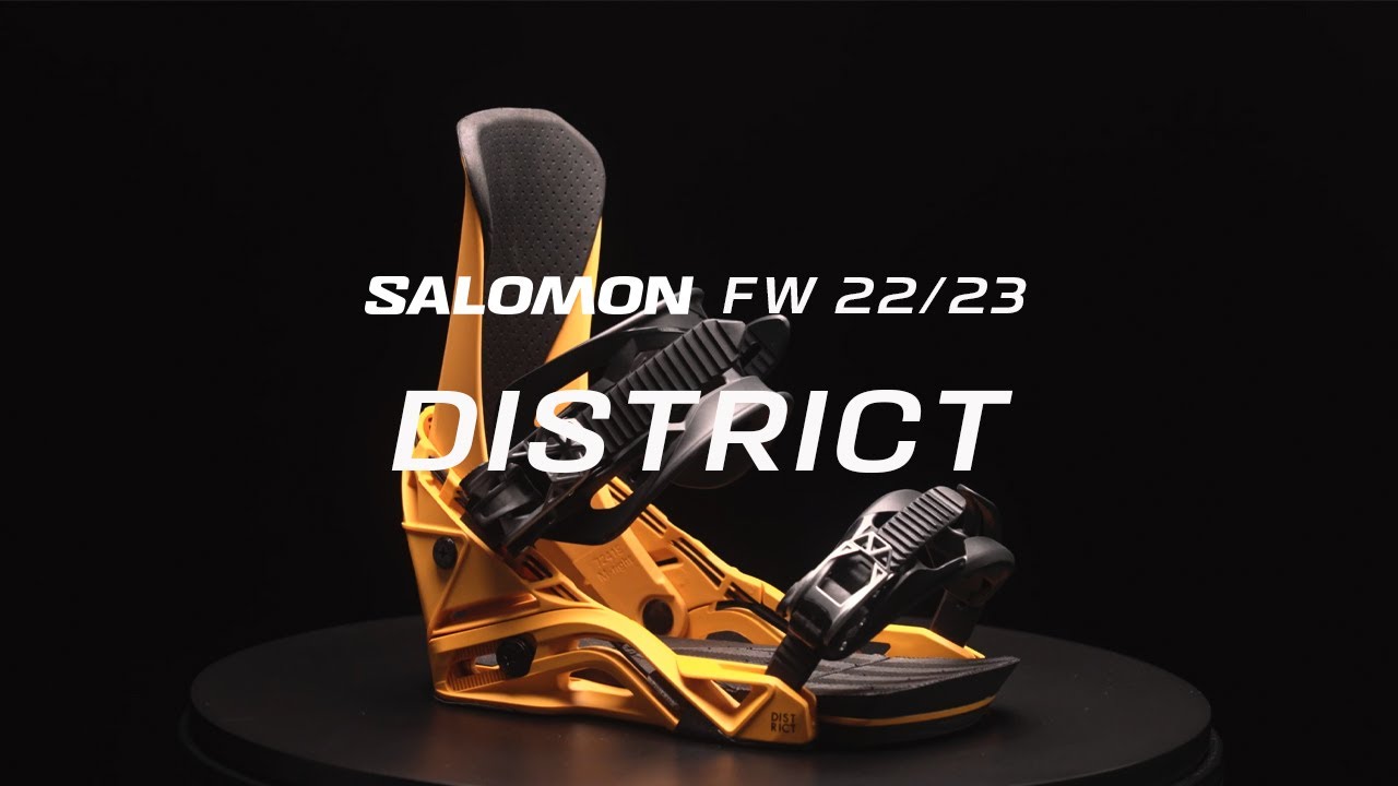 Men's snowboard bindings Salomon District white