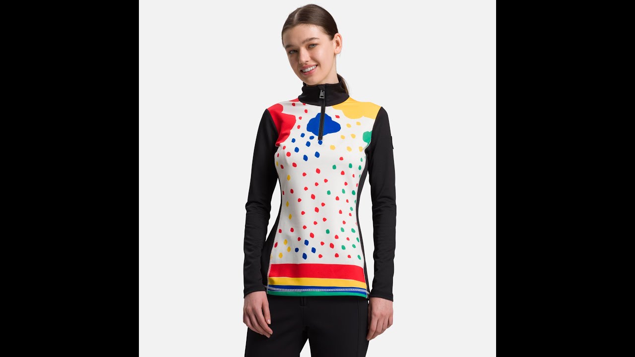 Women's ski sweatshirt Rossignol W Bessi rainbow