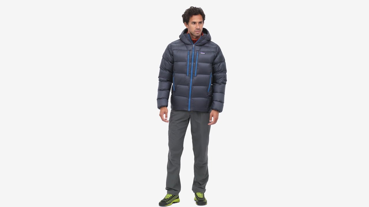 Patagonia men's down jacket Fitz Roy Down Hoody passage blue