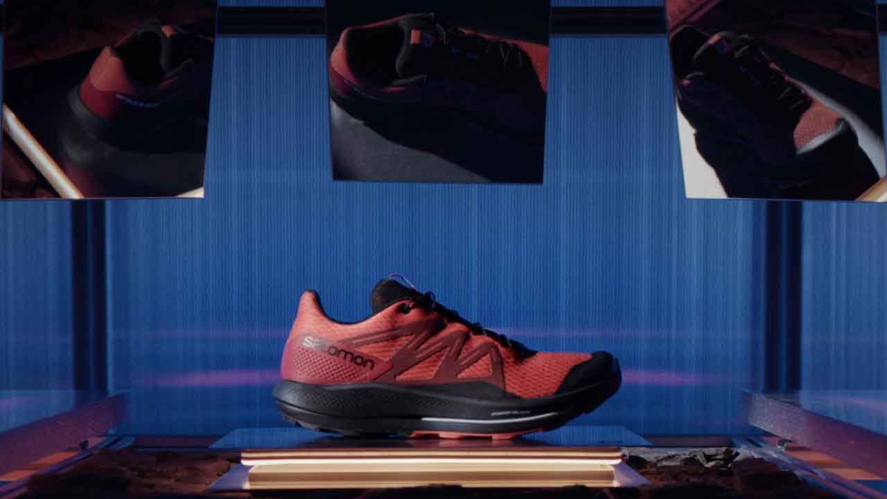 Salomon Speedcross 6 GTX men's running shoes black/red dahlia/poppy red