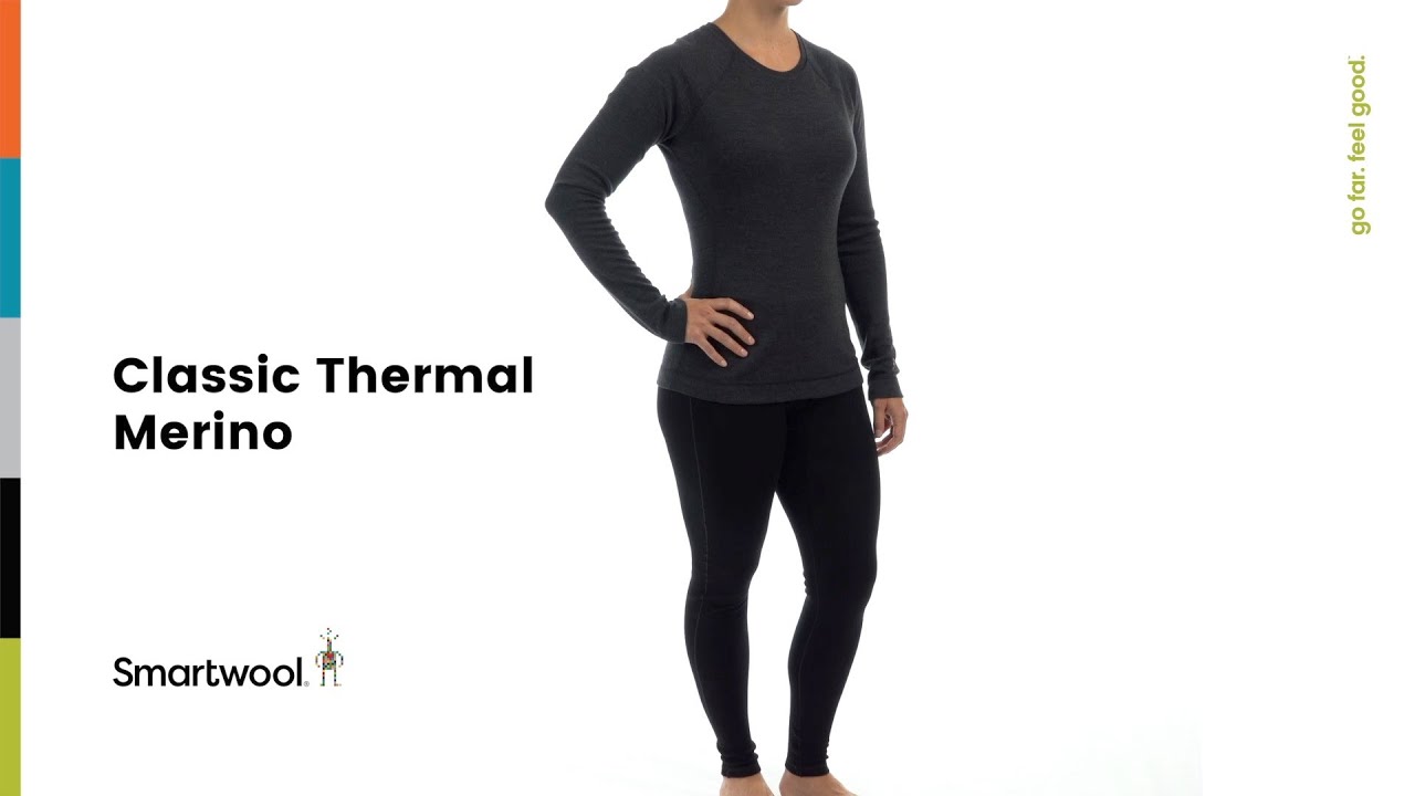 Women's Smartwool Merino 250 Baselayer Crew Boxed thermal T-shirt black SW016370001